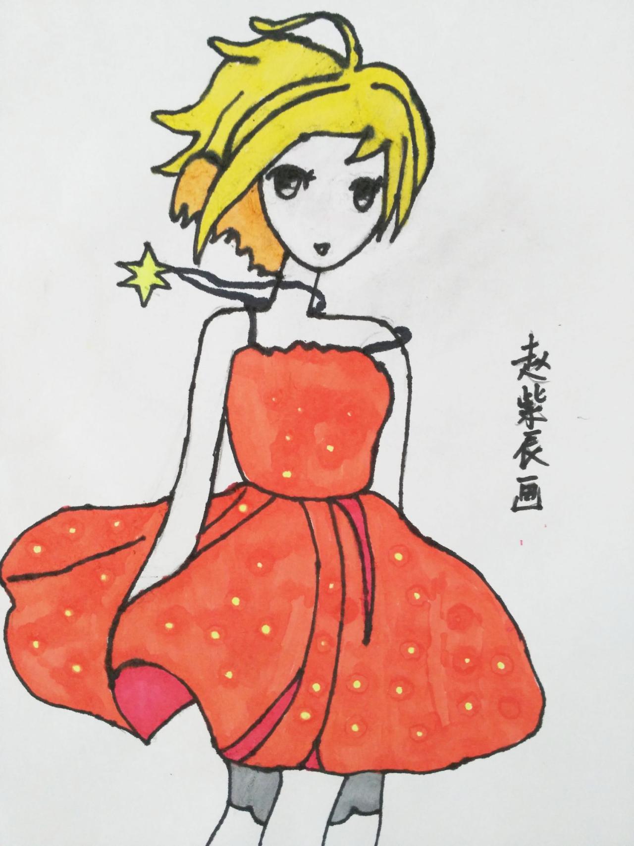 动漫少女 赵紫辰画