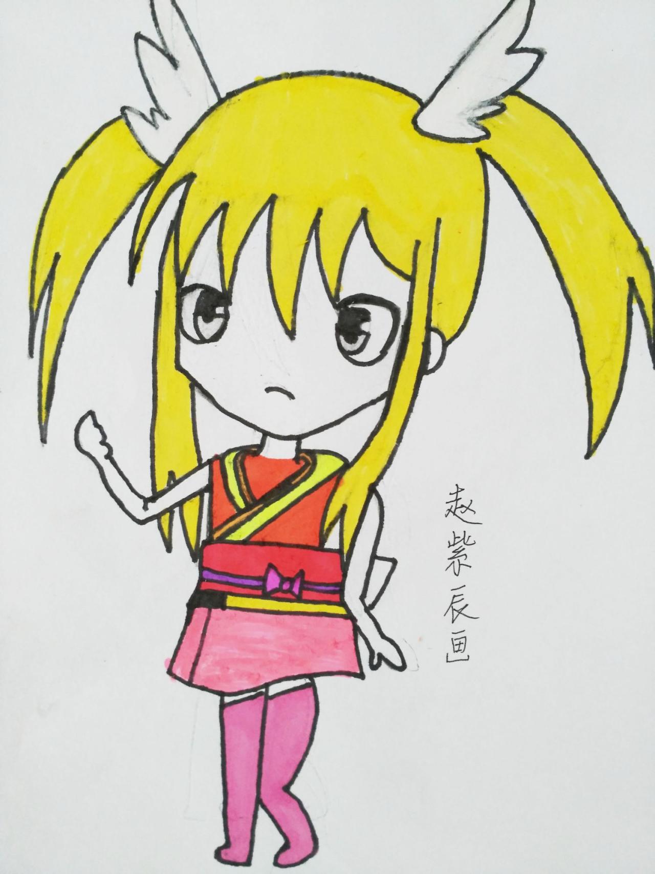 妖精的尾巴 梅比斯·维维亚米利欧 赵紫辰画