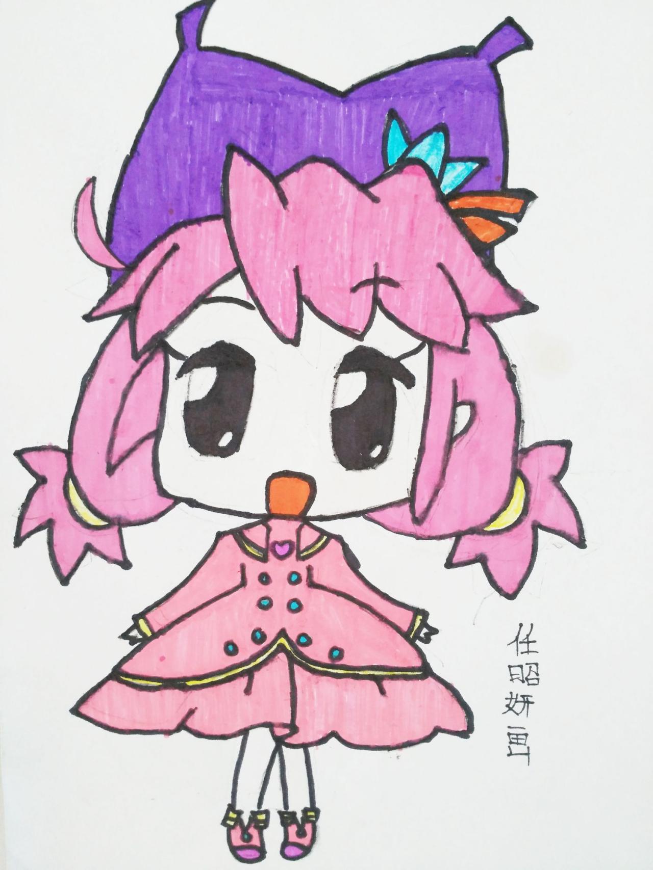 Q版动漫女孩 任昭妍画