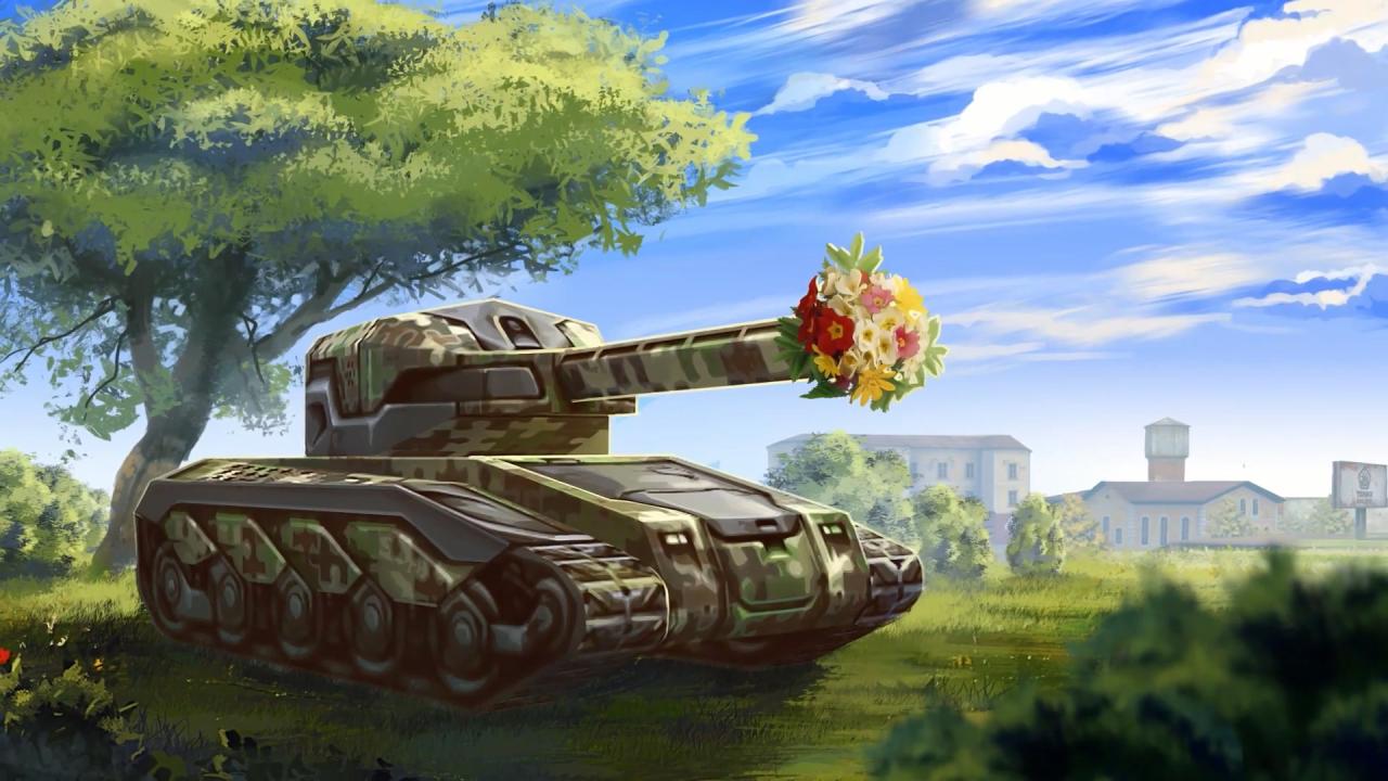 3D坦克坦克手日壁纸