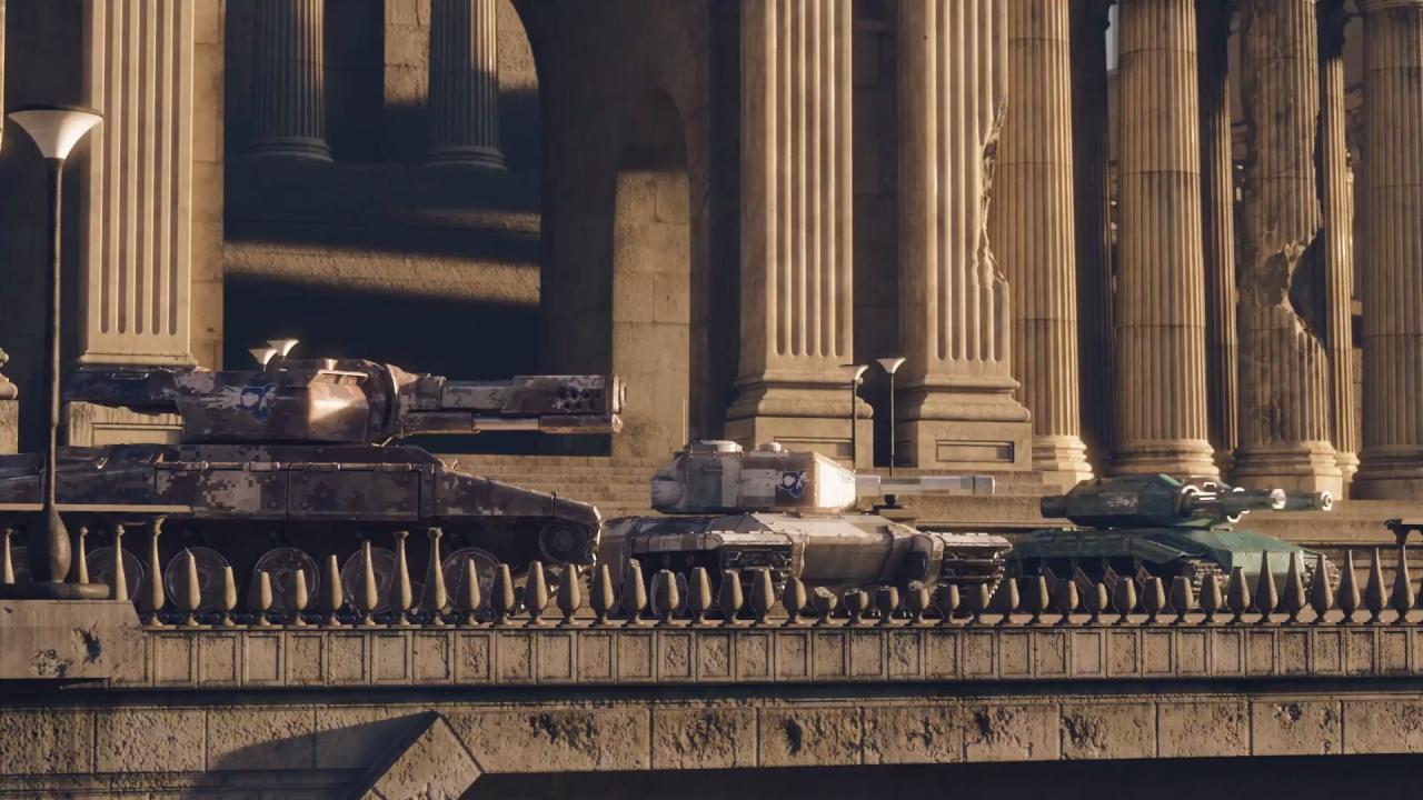 新3D坦克电影预告片 严阵以待的猎人中甲、雷暴炮、轰天炮、离子炮