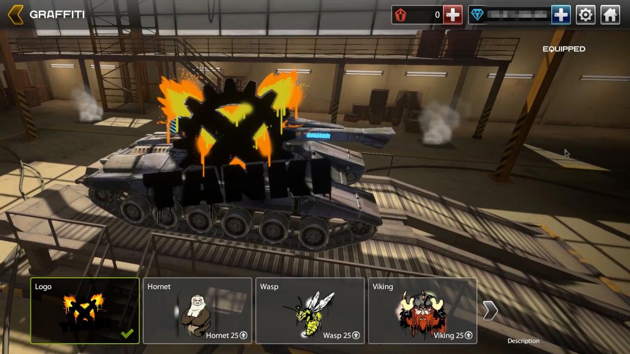 Unity新3D坦克涂鸦购买界面示意