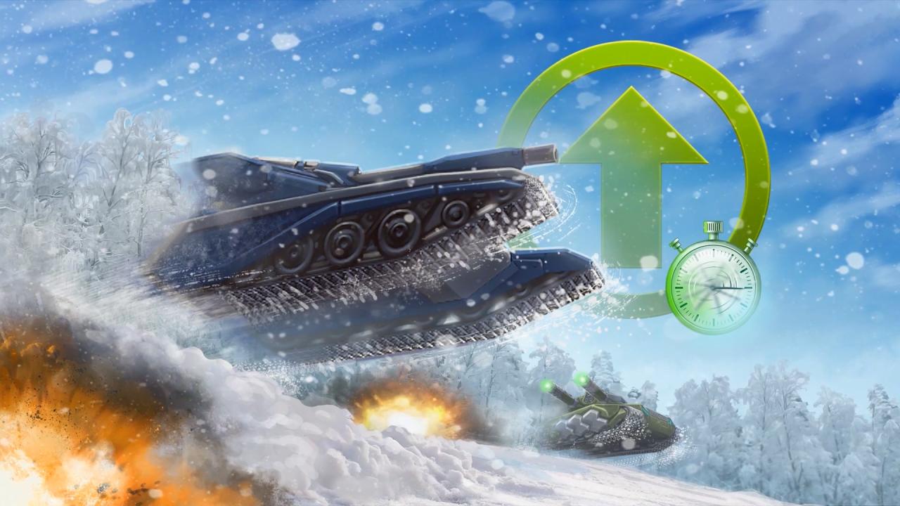 3D坦克微升级促销活动壁纸