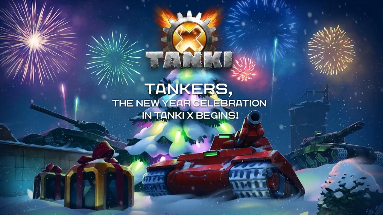 新3D坦克圣诞新年壁纸