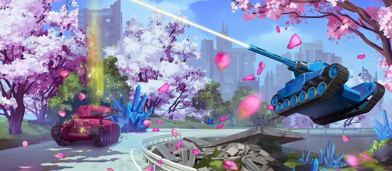 3D坦克 TankiX 樱花壁纸