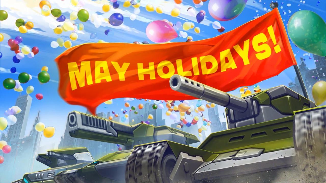 3D坦克五一劳动节壁纸