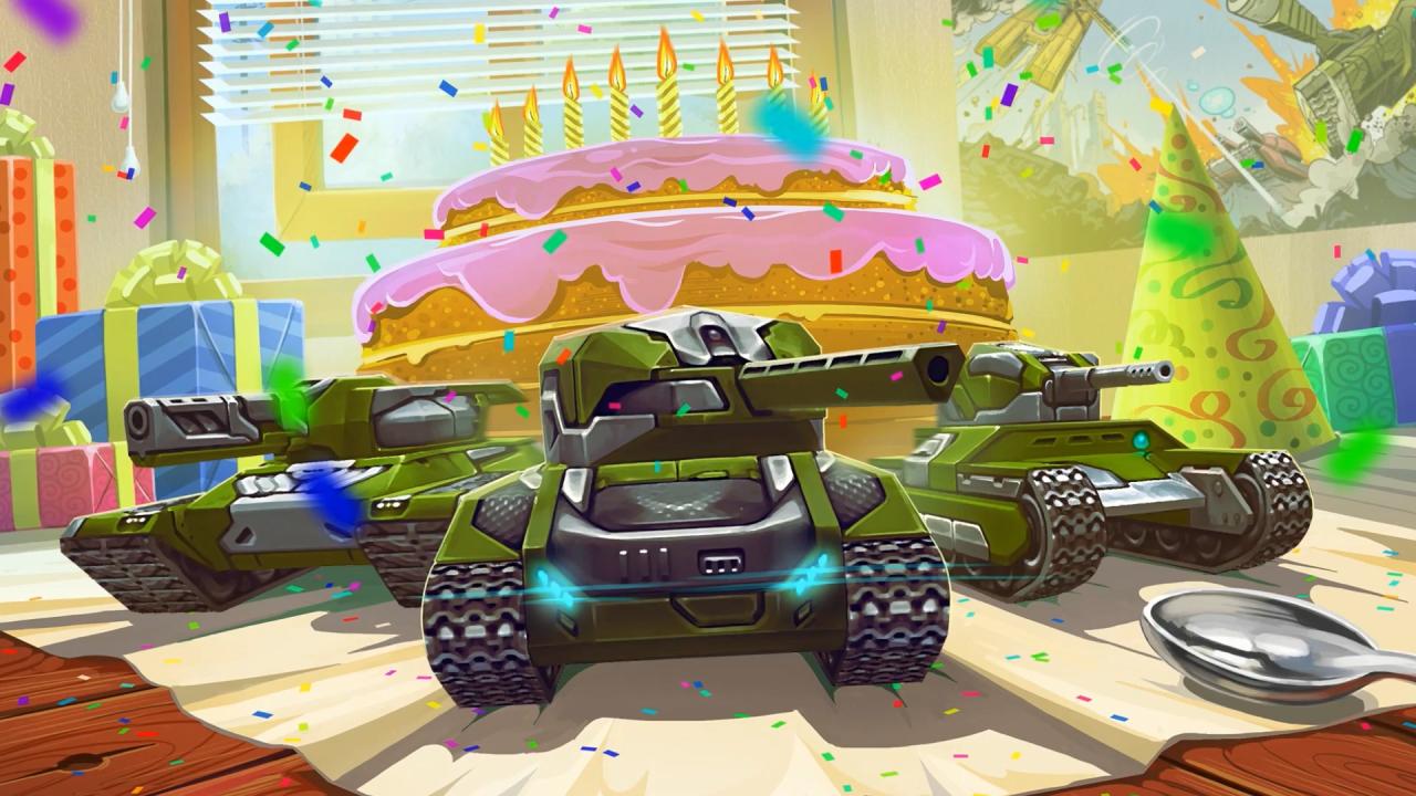 3D坦克8周岁生日壁纸