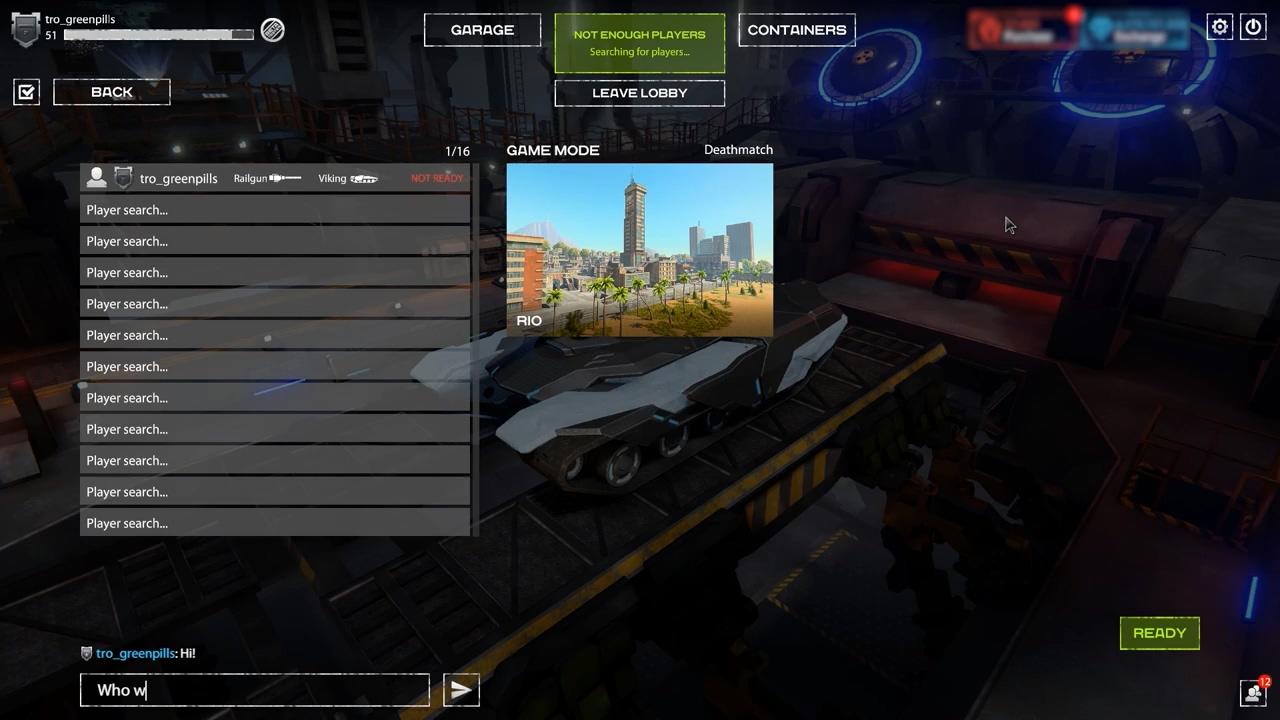 TankiX战斗准备界面