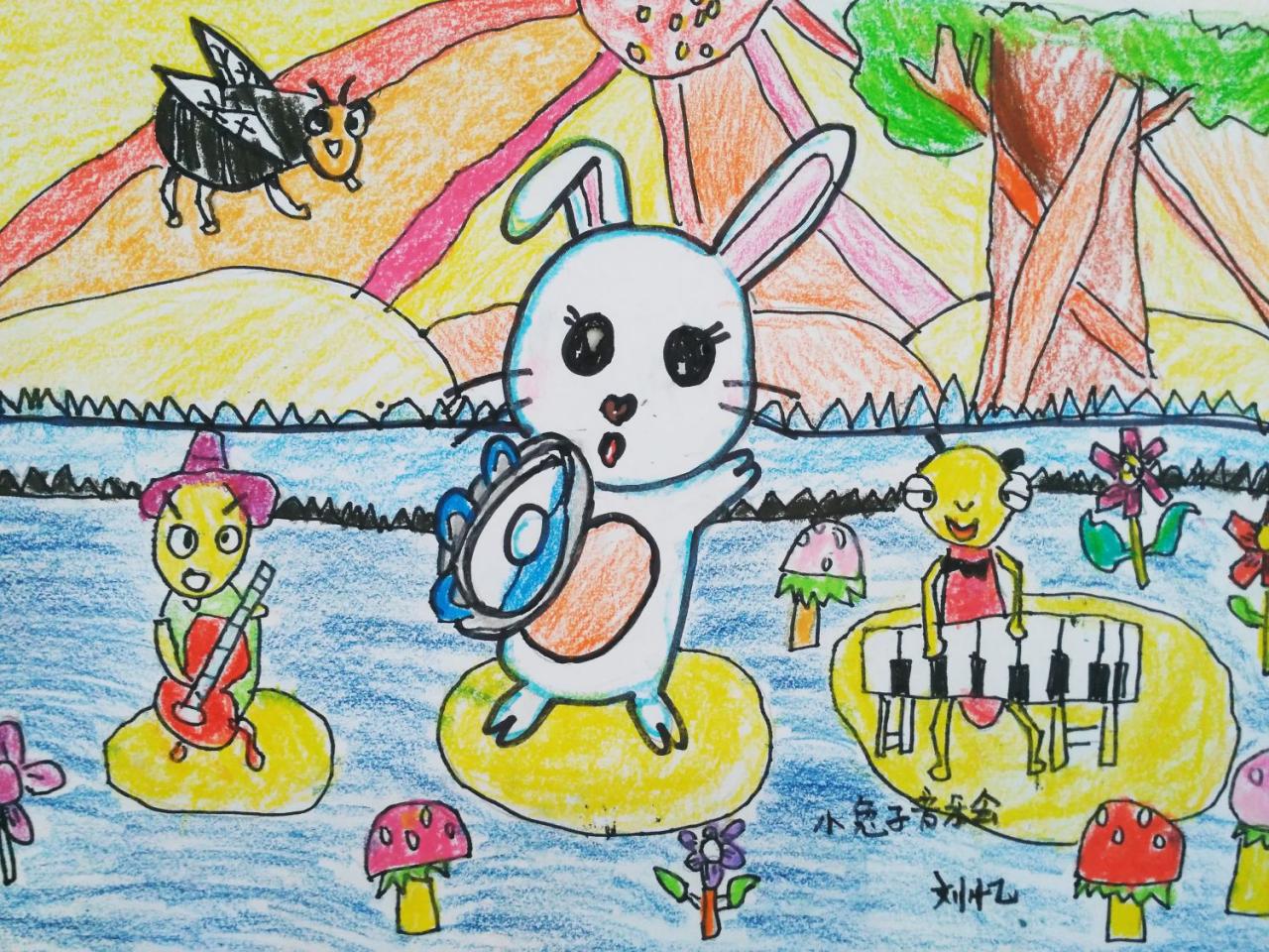 小兔子音乐会 刘忆画