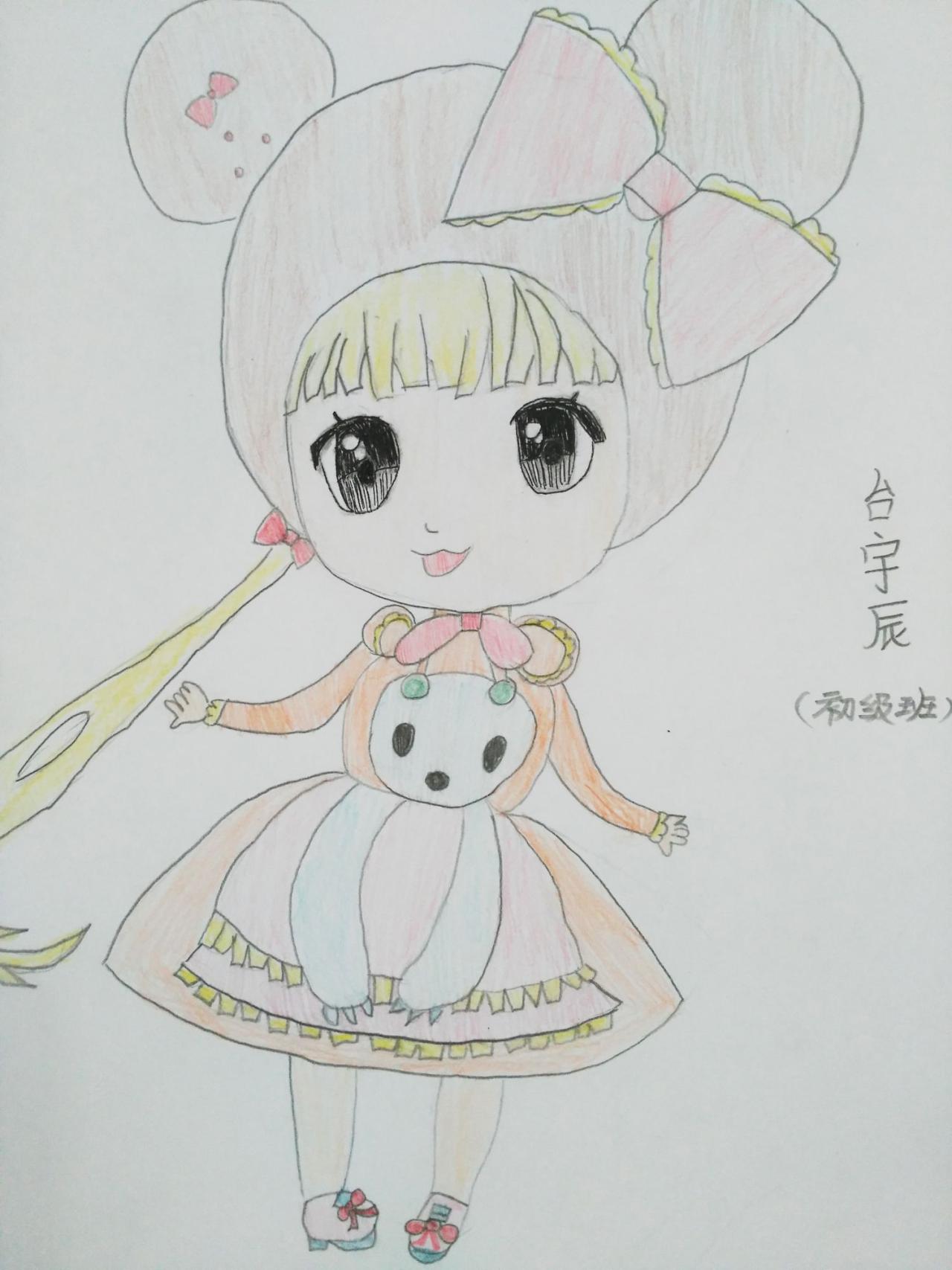 小女孩 台宇辰画