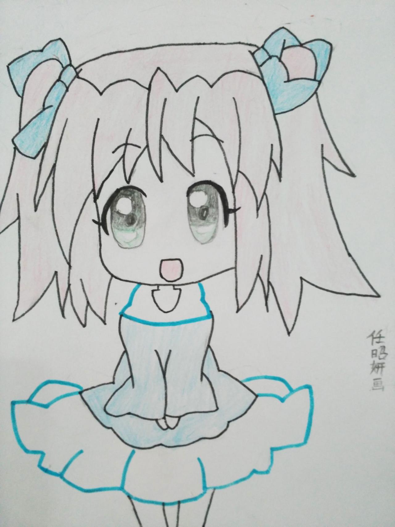 小女孩 任昭妍画