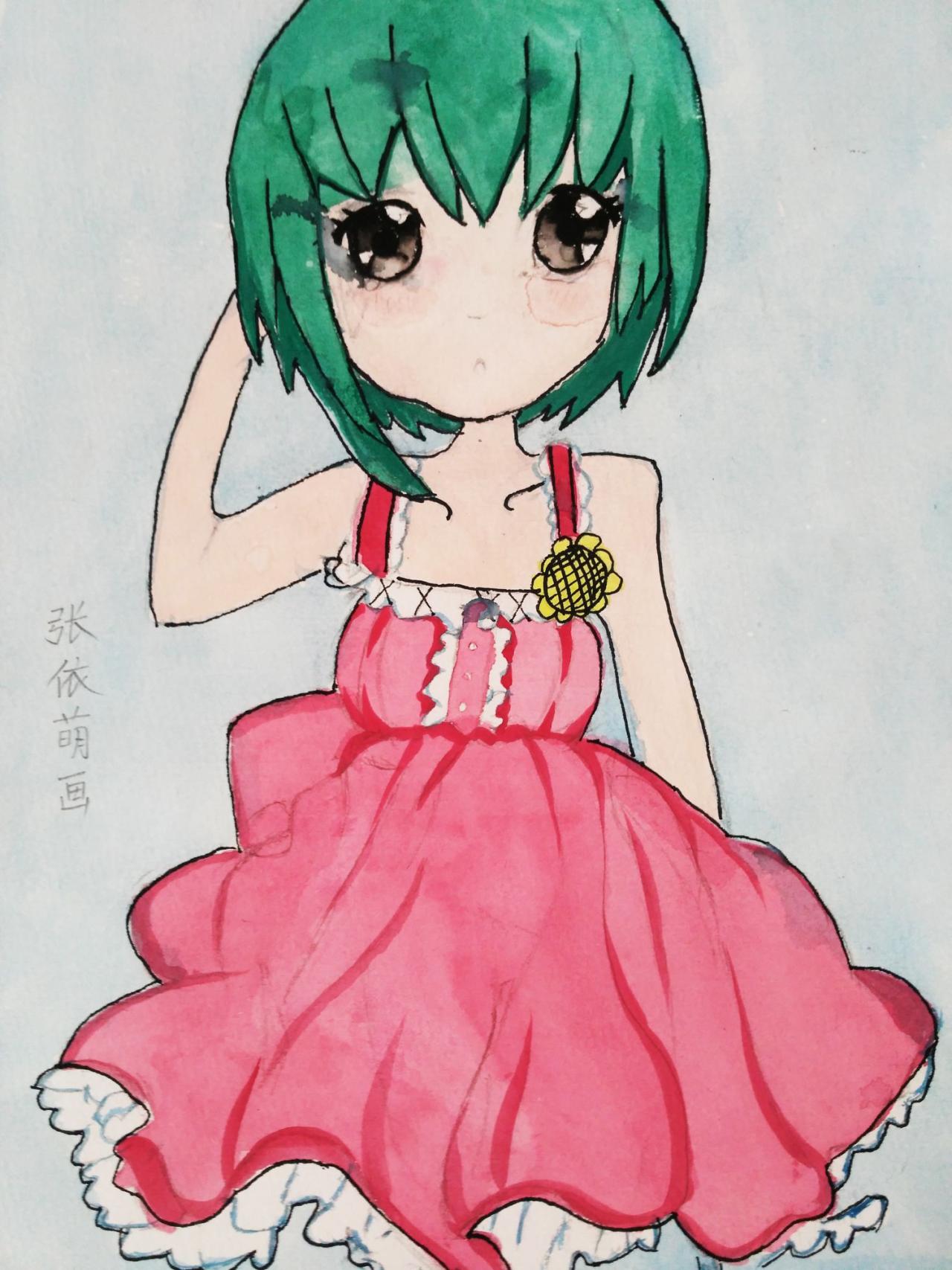 小女孩 张依萌画