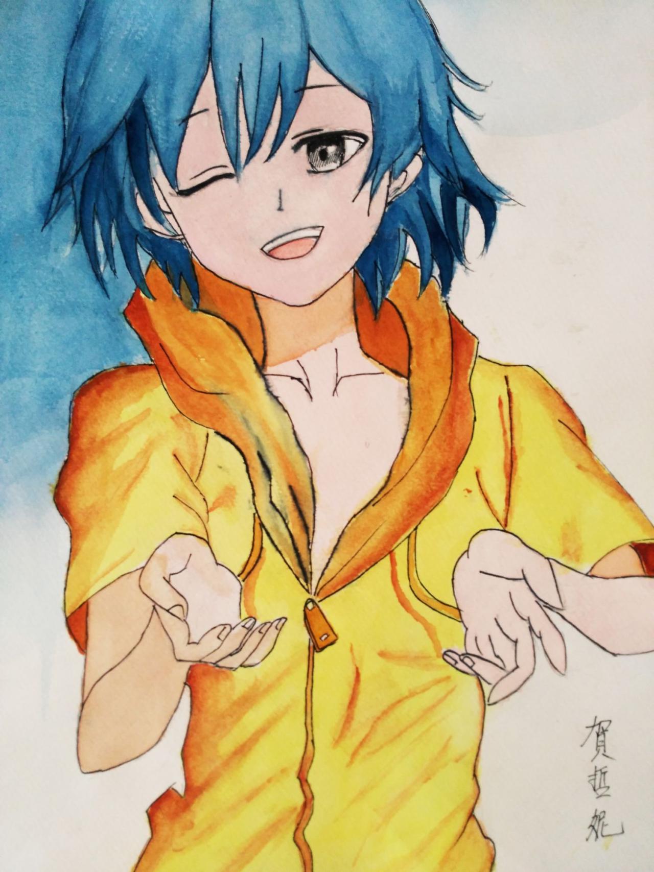 小女孩 贺哲妮画