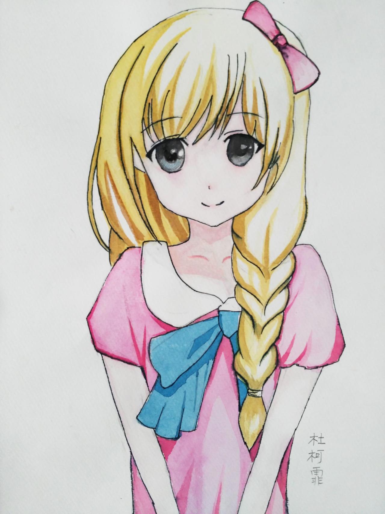 小女孩 杜柯霏画