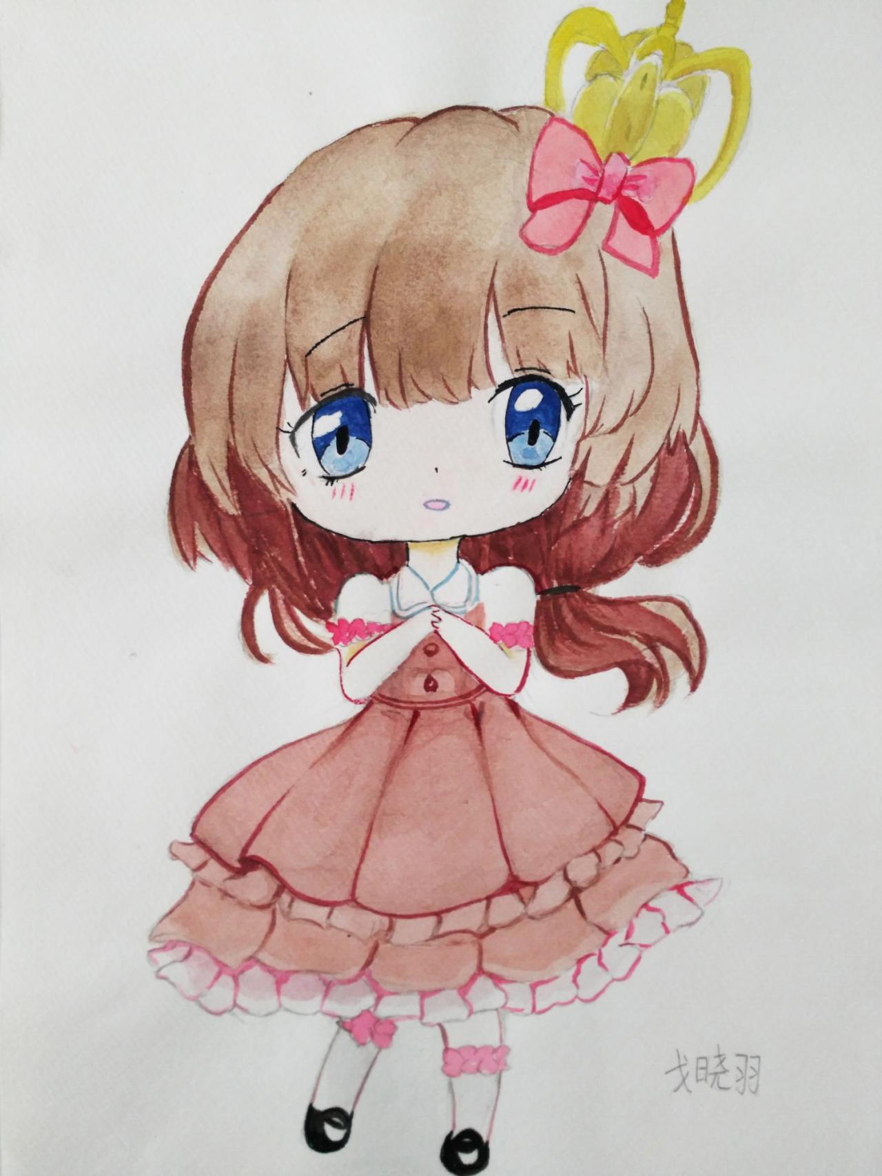 小女孩 戈晓羽画