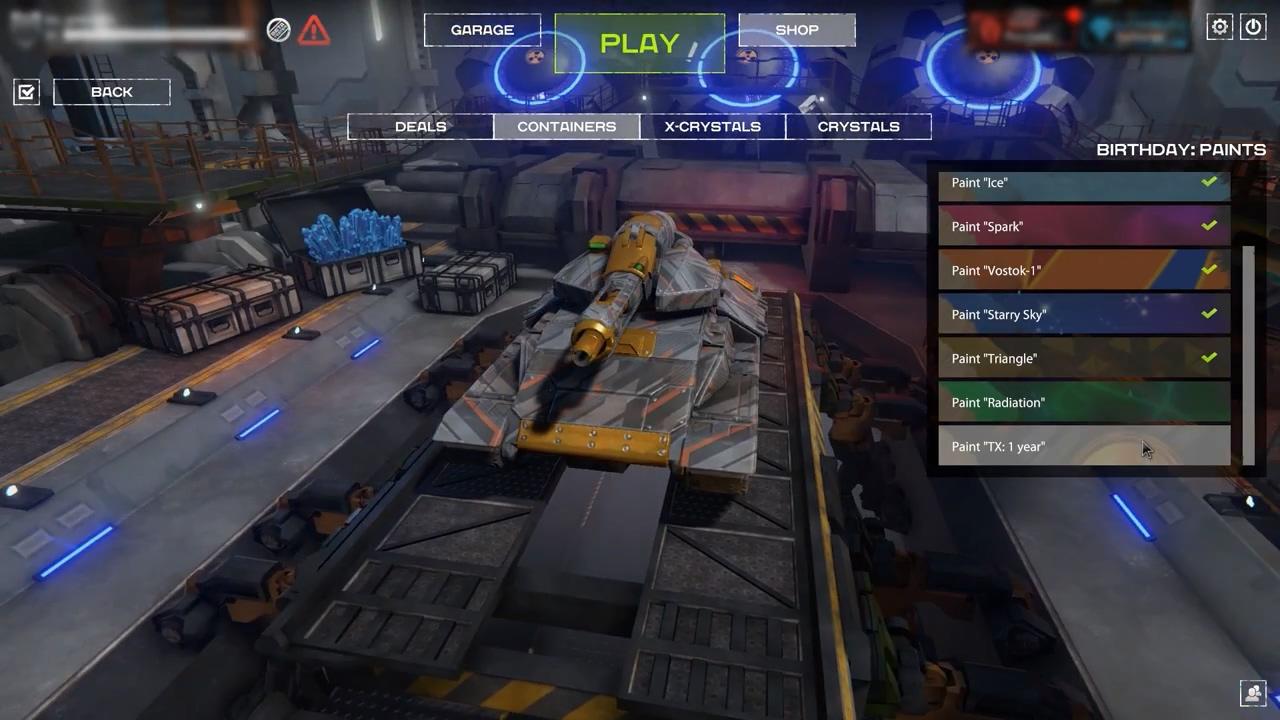 Tanki X公测一周年迷彩