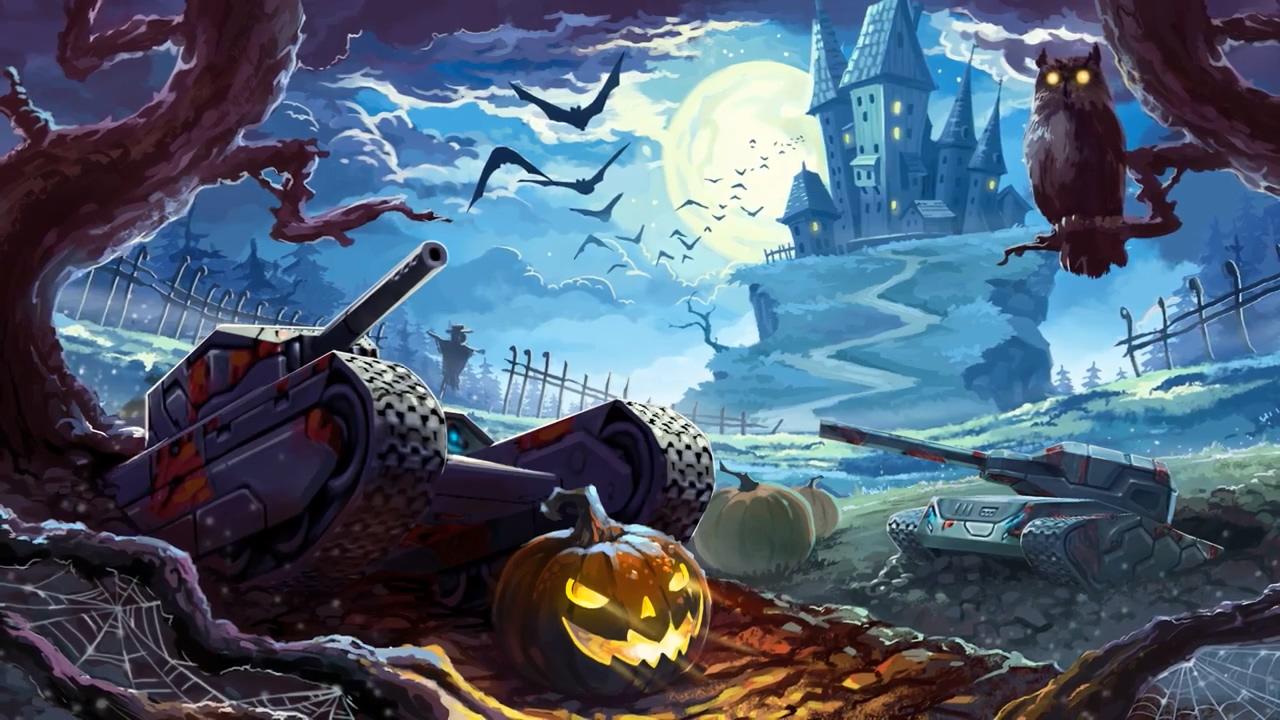 3D坦克万圣节壁纸