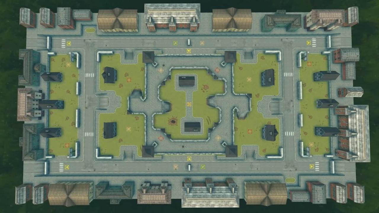 3D坦克科隆地图的新版本，团队基地被加长