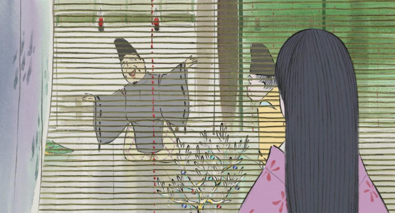 子弟献宝物玉树给小女孩