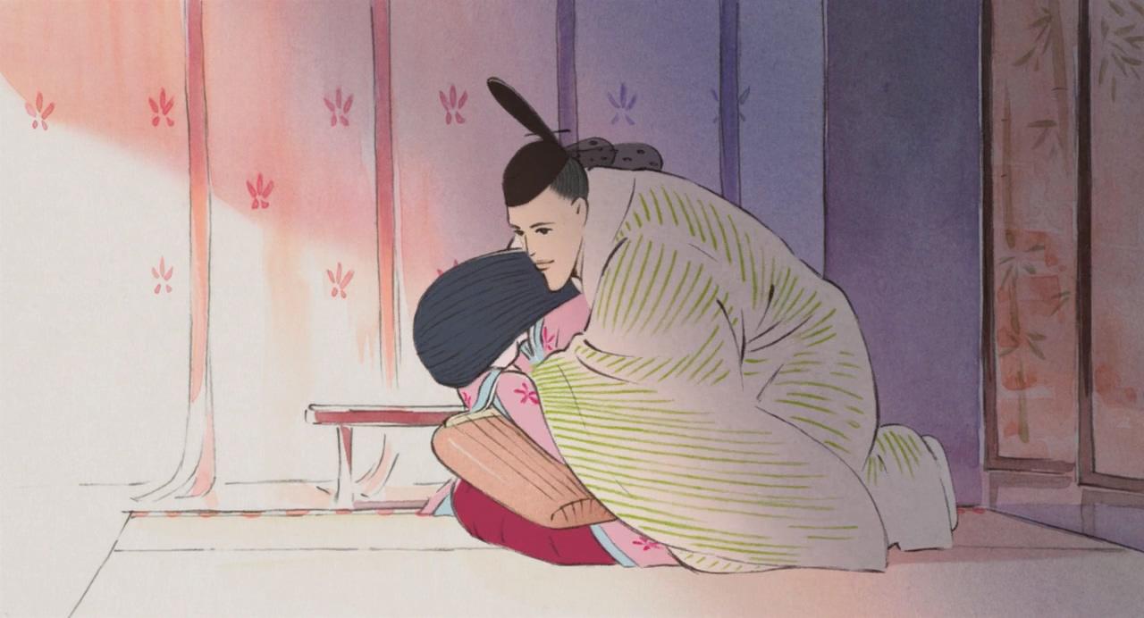 皇帝从背后抱住了正在弹琴弹古筝的小女孩