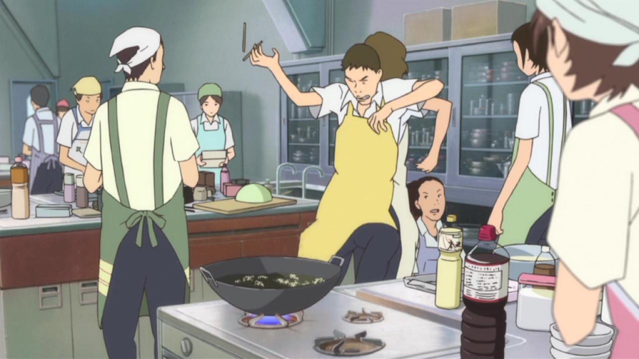 烹饪课上，高濑的油锅要着火了