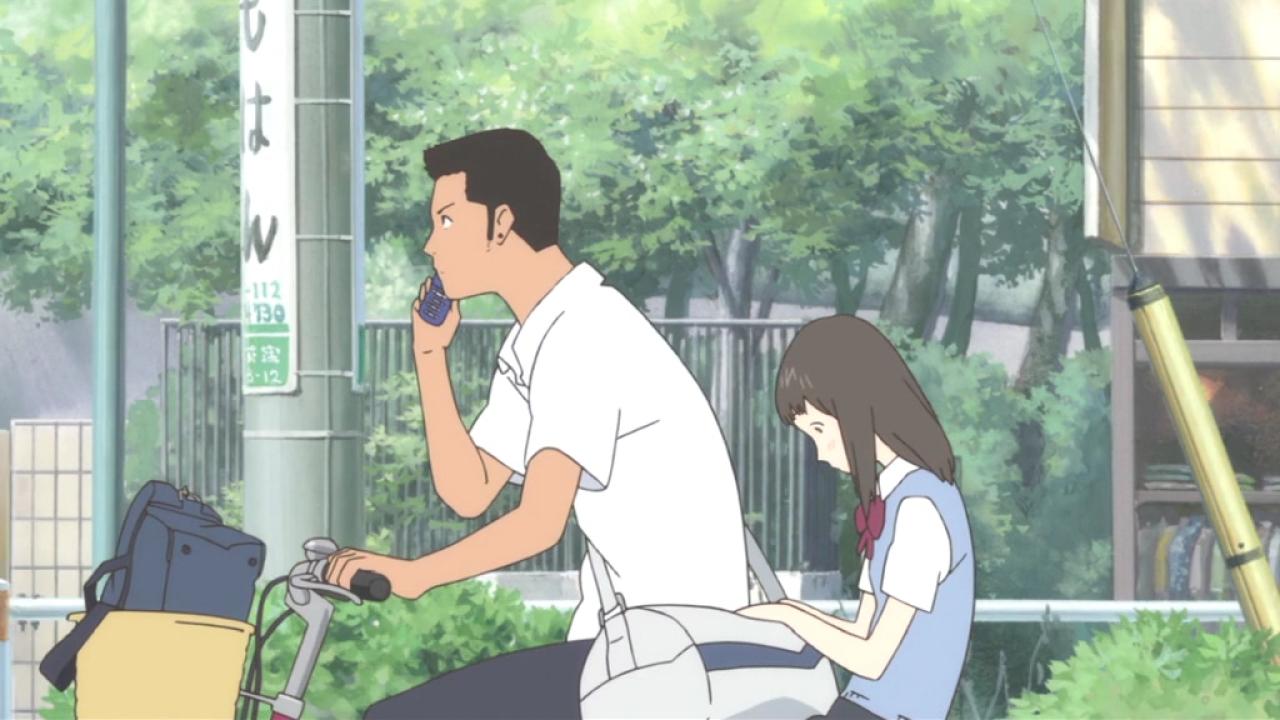 功介骑车送果穗回家看伤