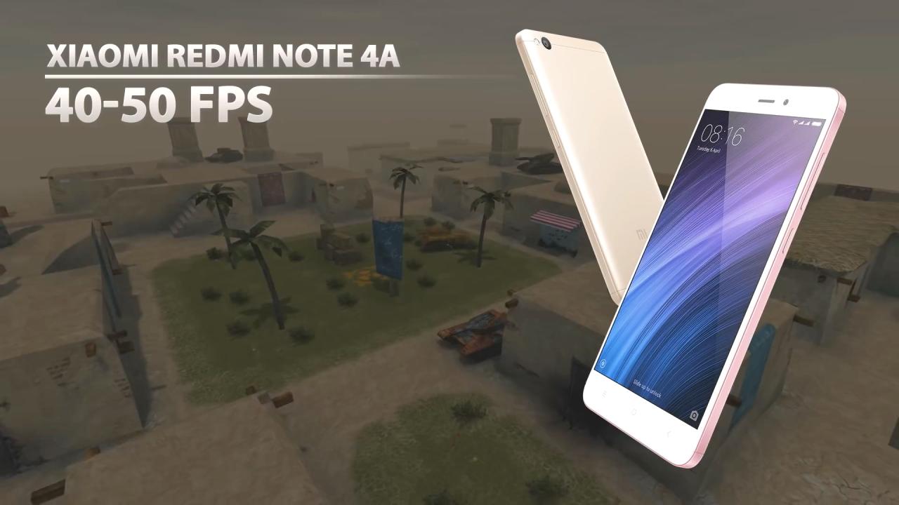 3D坦克移动版在红米Note4A的运行帧率能达到40到50