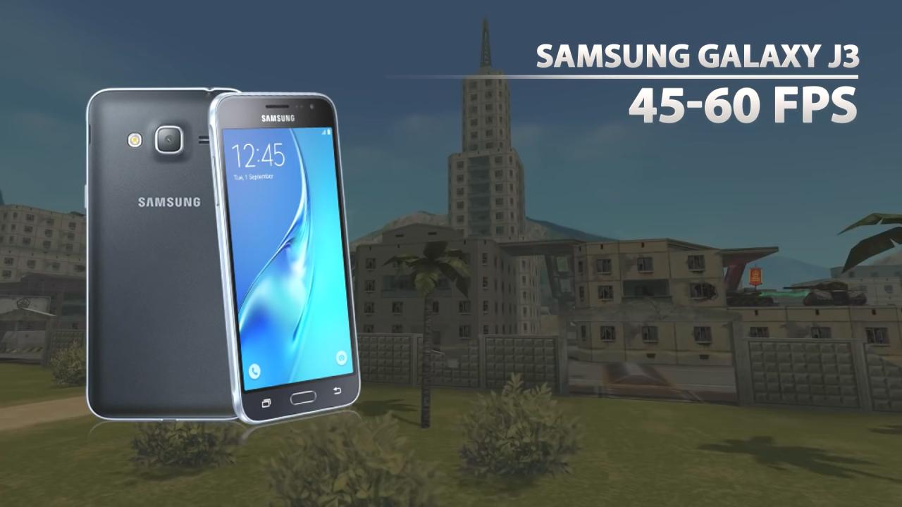 3D坦克移动版在三星盖乐世J3的运行帧率能达到45到60