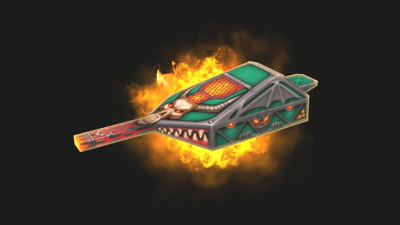 3D坦克火焰炮万圣节皮肤“恶魔”