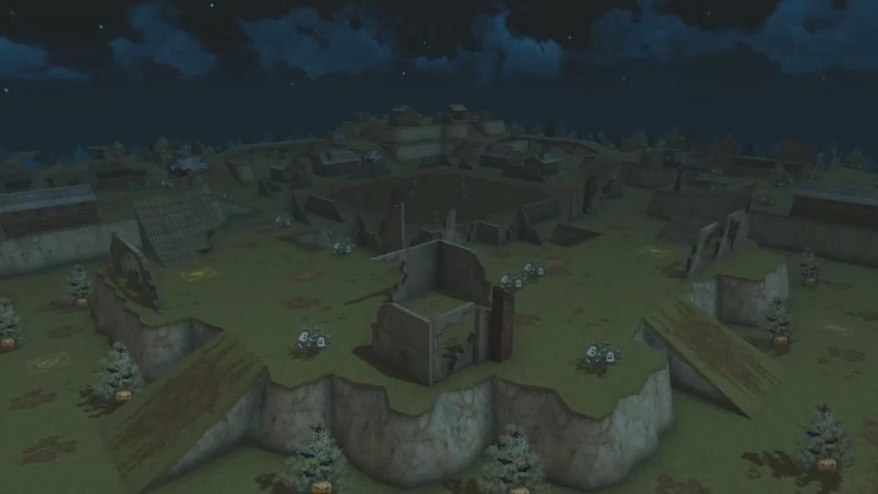 3D坦克万圣节地图墓地