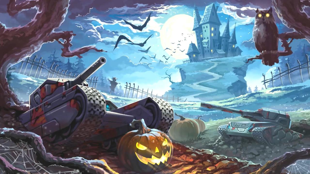 3D坦克万圣节活动壁纸