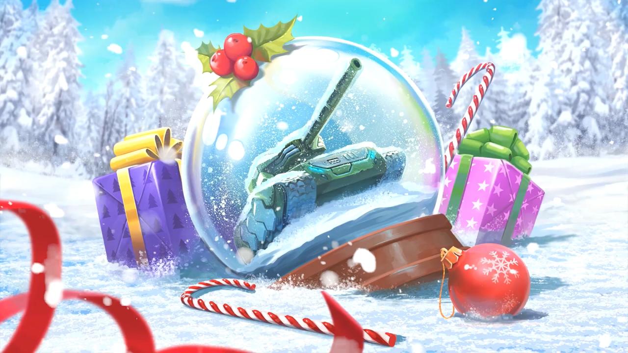 3D坦克2019年新年活动壁纸