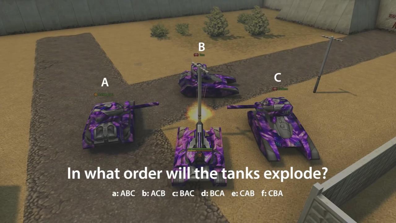 坦克会按照什么顺序爆炸？