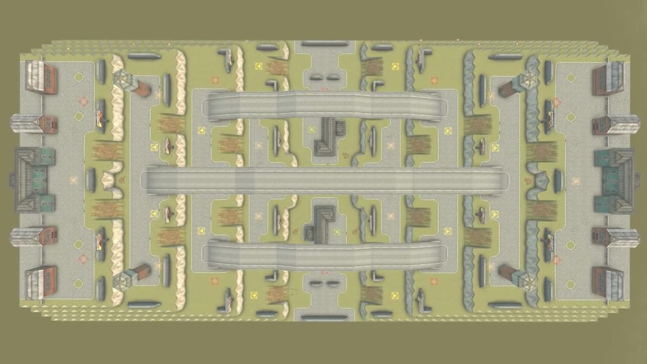 2019年1月25日更新后的3D坦克公路大战地图