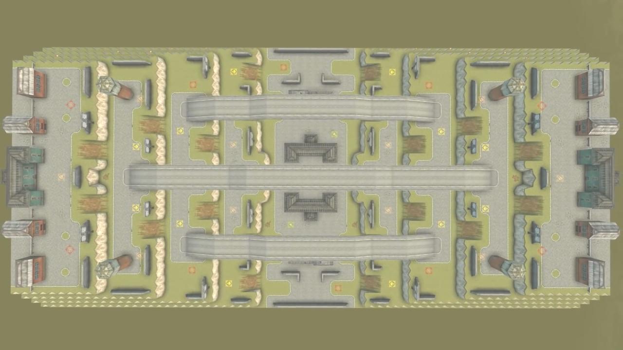 2019年1月25日更新前的3D坦克公路大战地图