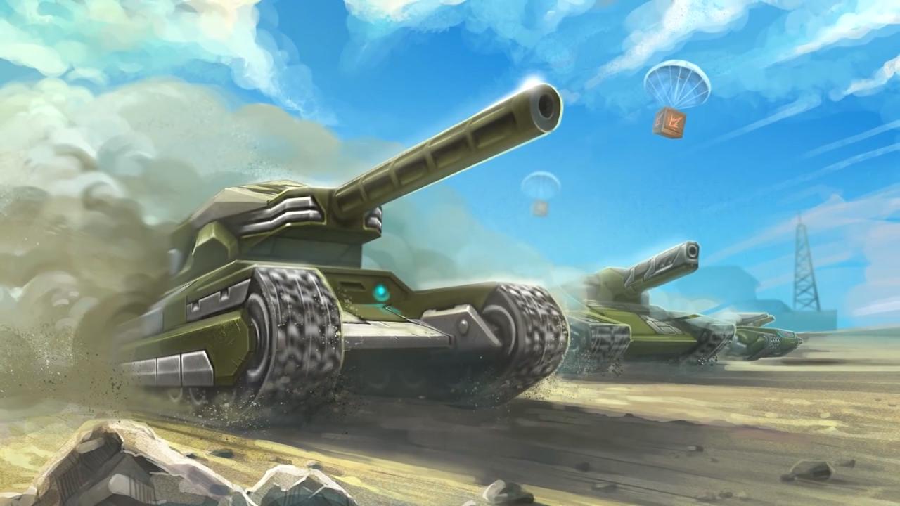 2019年的3D坦克铁人节活动壁纸