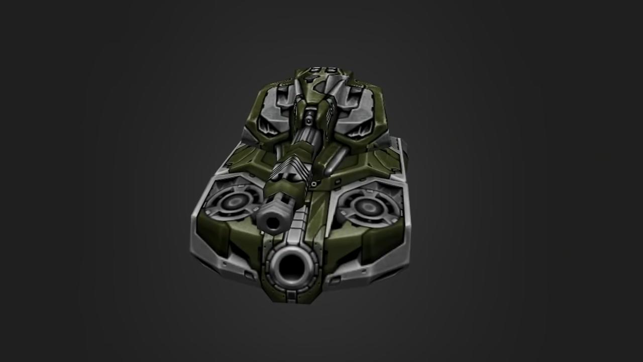 全新悬浮重型底盘“战神”+镭射炮正面