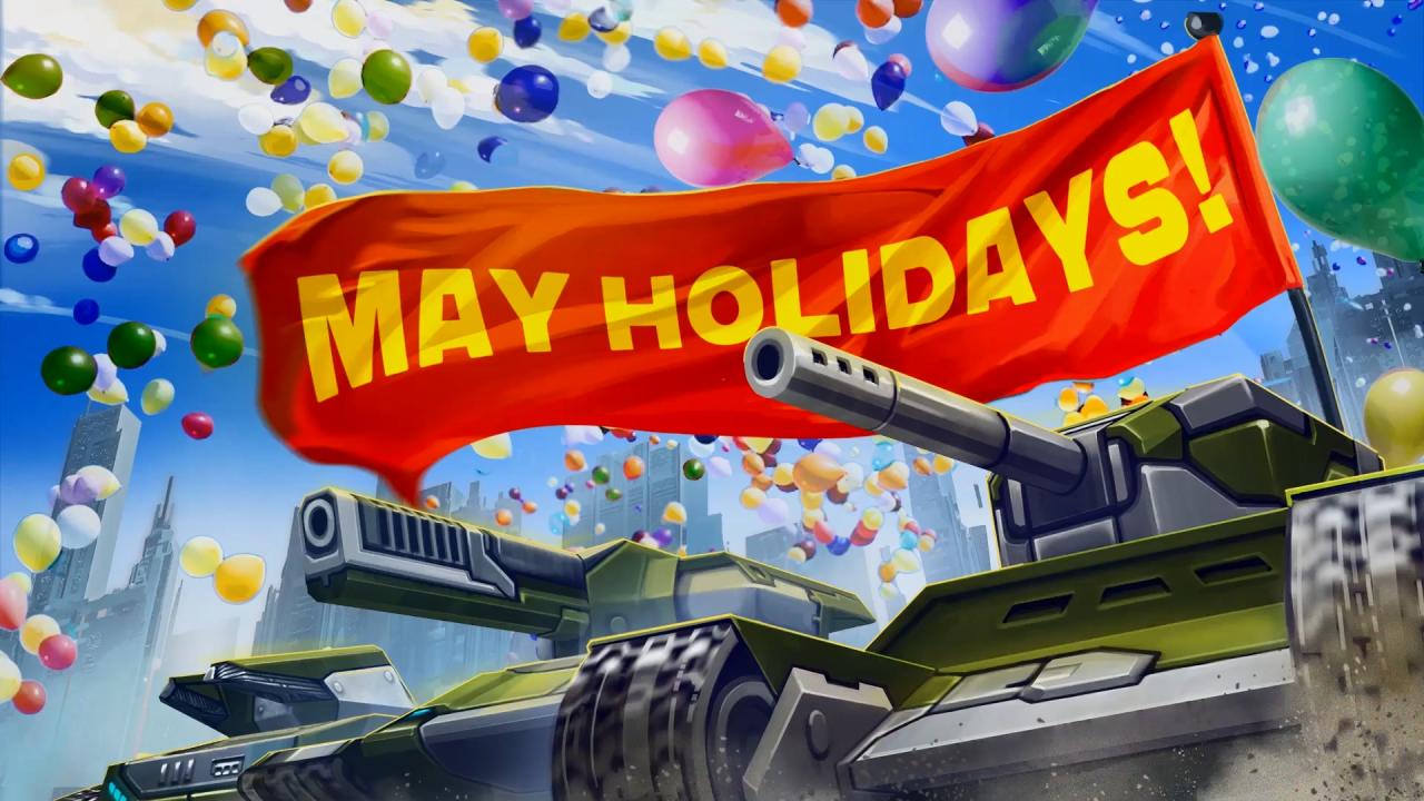 3D坦克五一劳动节壁纸