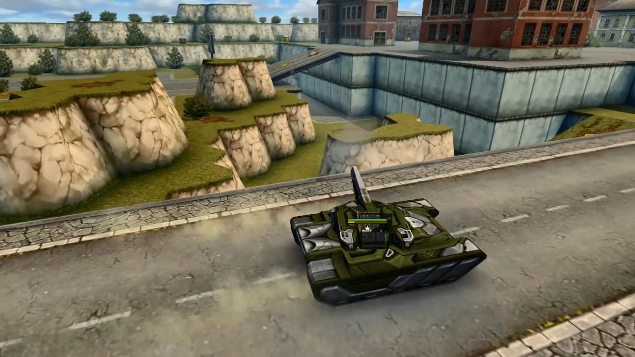 高斯炮塔搭配维京底盘在山城地图