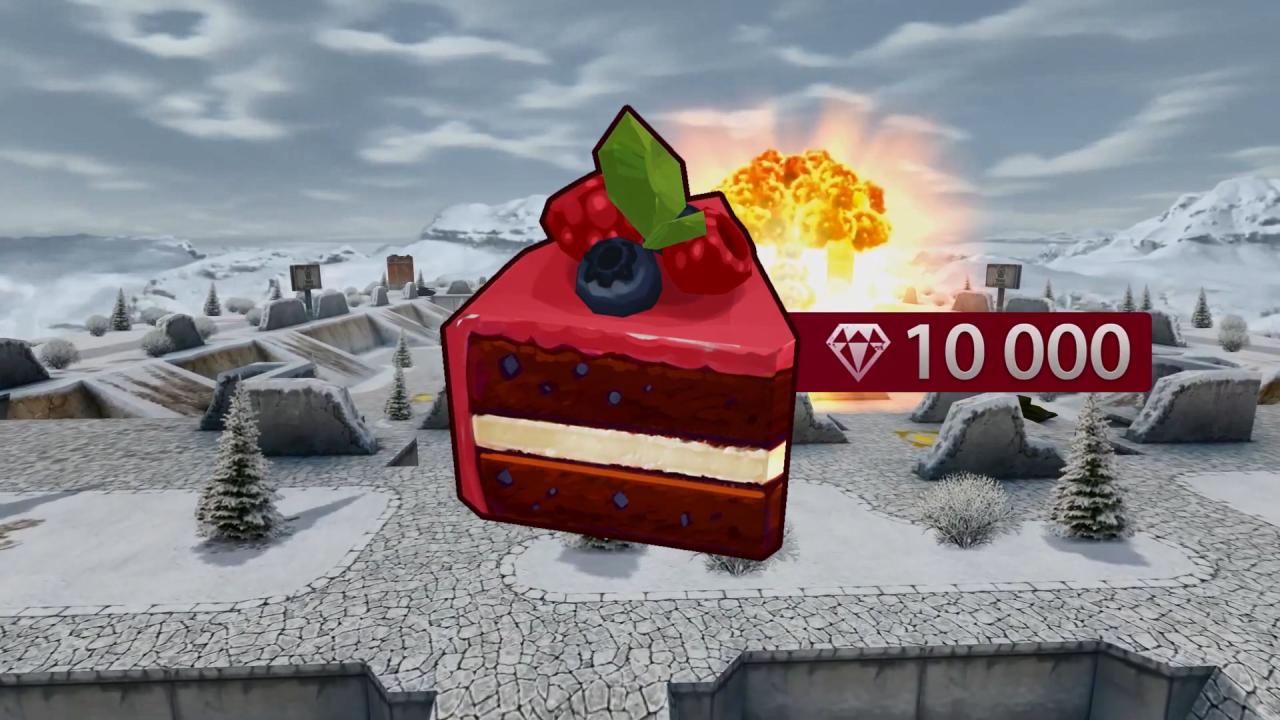 3D坦克小块生日蛋糕金水晶，内含10000水晶