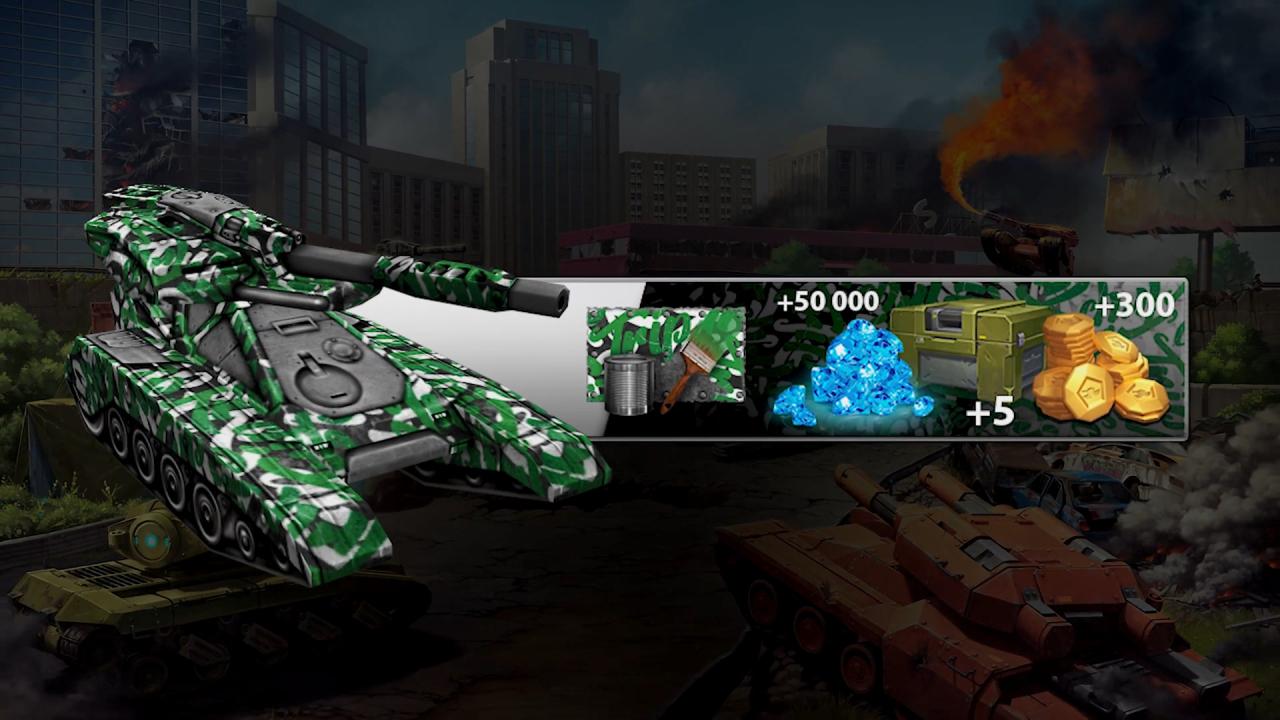 3D坦克城市之旅礼包和城市之旅动画迷彩