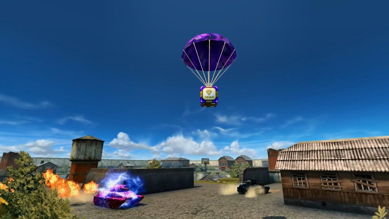 3D坦克9月周末活动装扮后的紫色金水晶