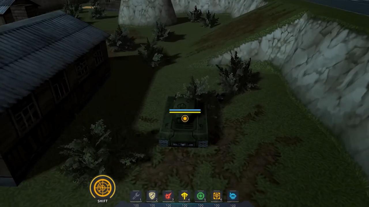 3D坦克立体灌木丛效果