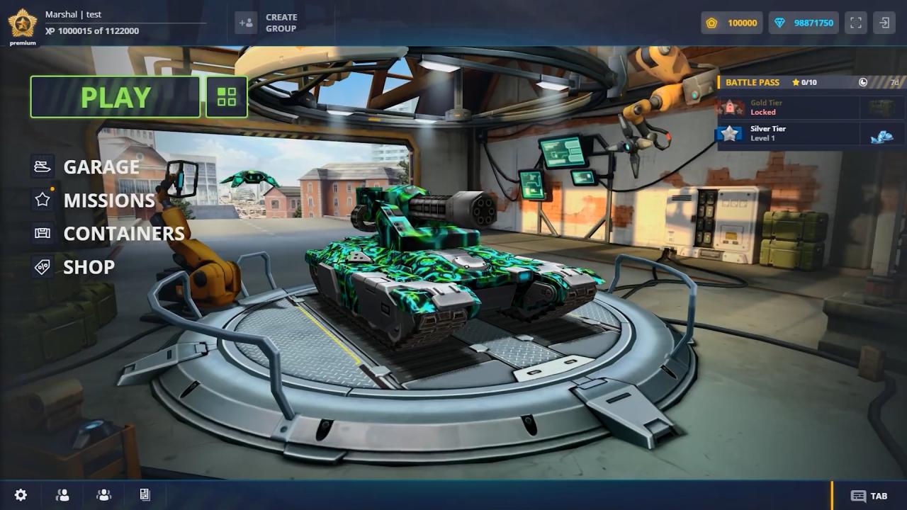 新版3D坦克车库