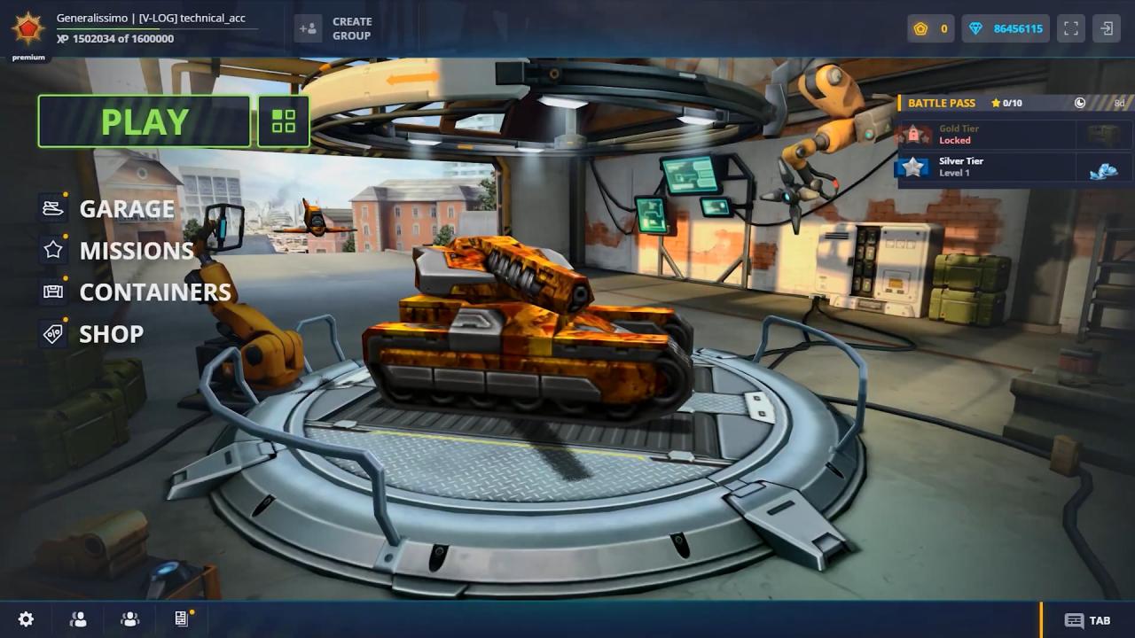 3D坦克移动版界面