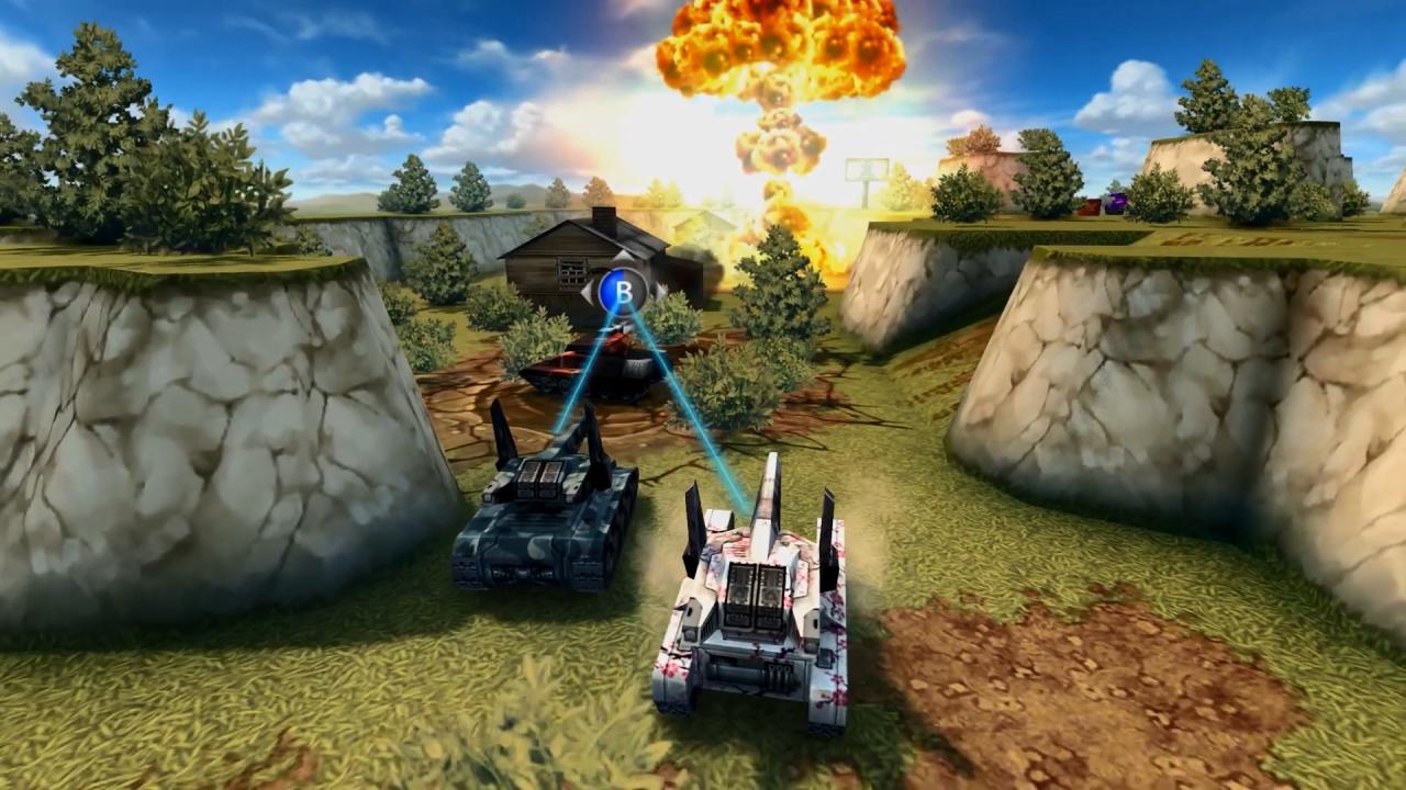 3D坦克阵地战黄蜂高斯炮