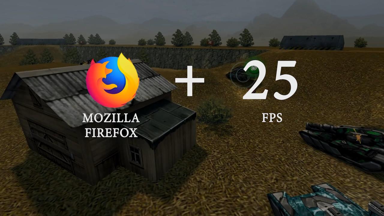 3D坦克渲染优化后可在火狐浏览器提升25帧率