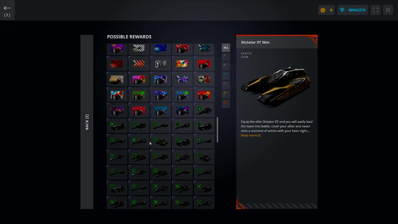 3D坦克容器可以开出的奖励列表