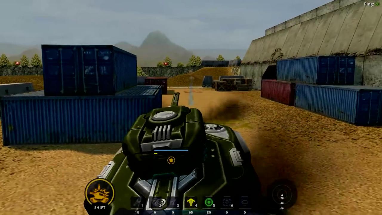 3D坦克正在使用激光炮左右平移扫射的战神底盘