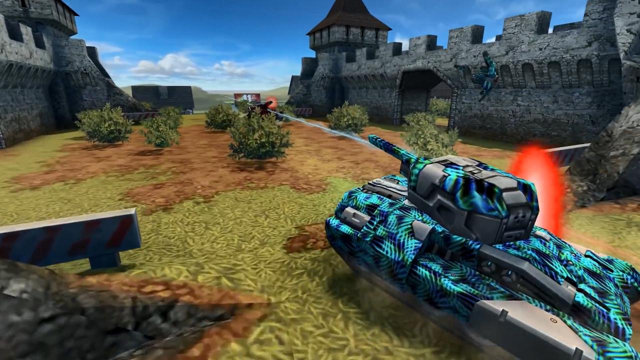 3D坦克激光炮攻击坦克